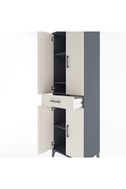 Hyperion Dolap 4 Raflı Tek Çekmeceli 4 Kapaklı 60x44x195 - S59M073V4B