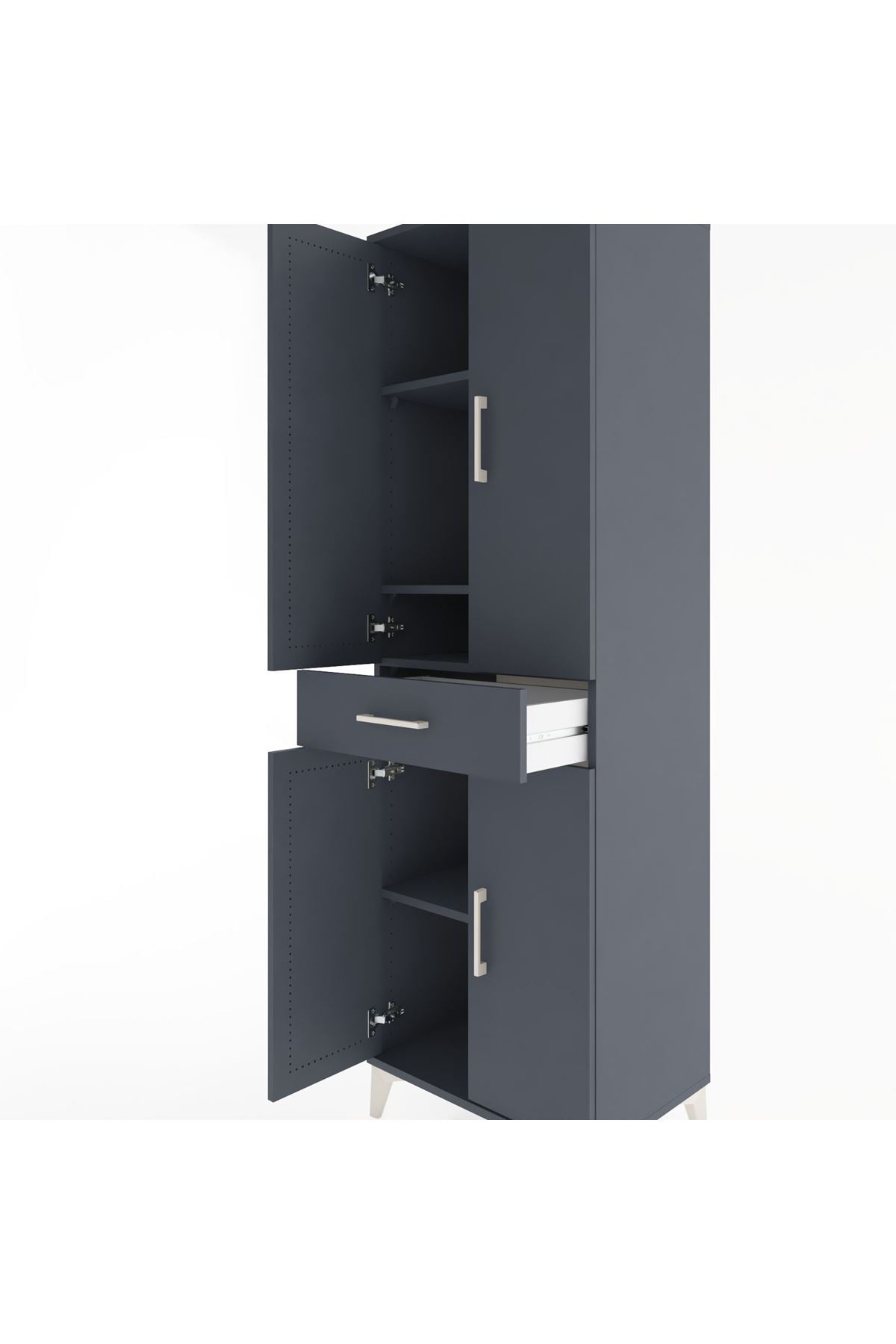 Hyperion Dolap 4 Raflı Tek Çekmeceli 4 Kapaklı 60x44x195 - S59M073V5B