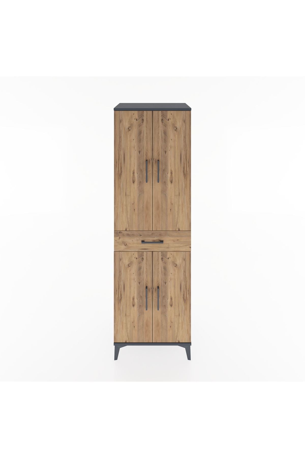 Hyperion Dolap 4 Raflı Tek Çekmeceli 4 Kapaklı 60x44x195 - S59M073V6B