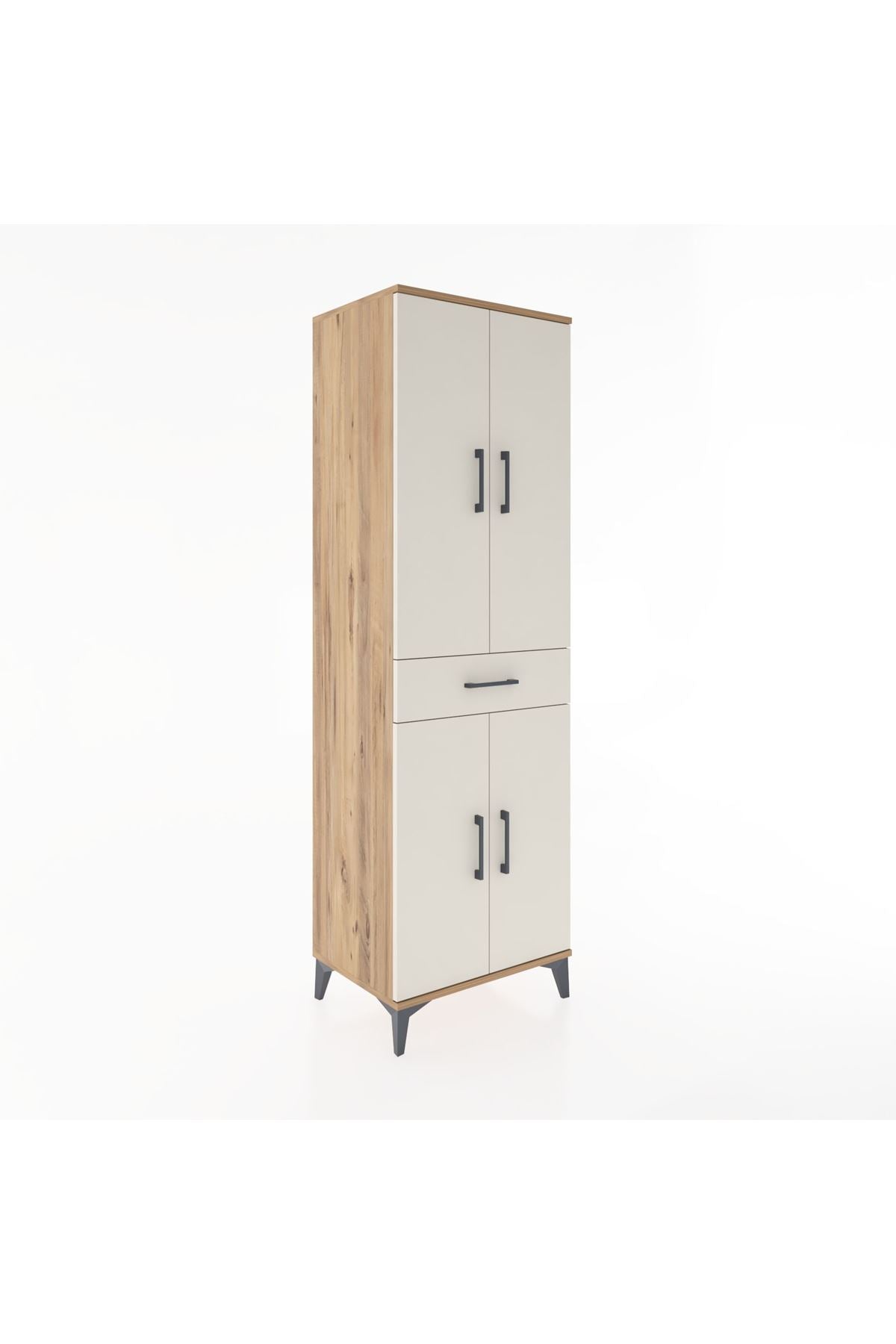Hyperion Dolap 4 Raflı Tek Çekmeceli 4 Kapaklı 60x44x195 - S59M073V7B
