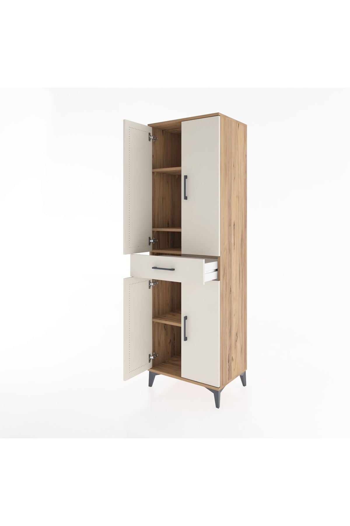 Hyperion Dolap 4 Raflı Tek Çekmeceli 4 Kapaklı 60x44x195 - S59M073V7B