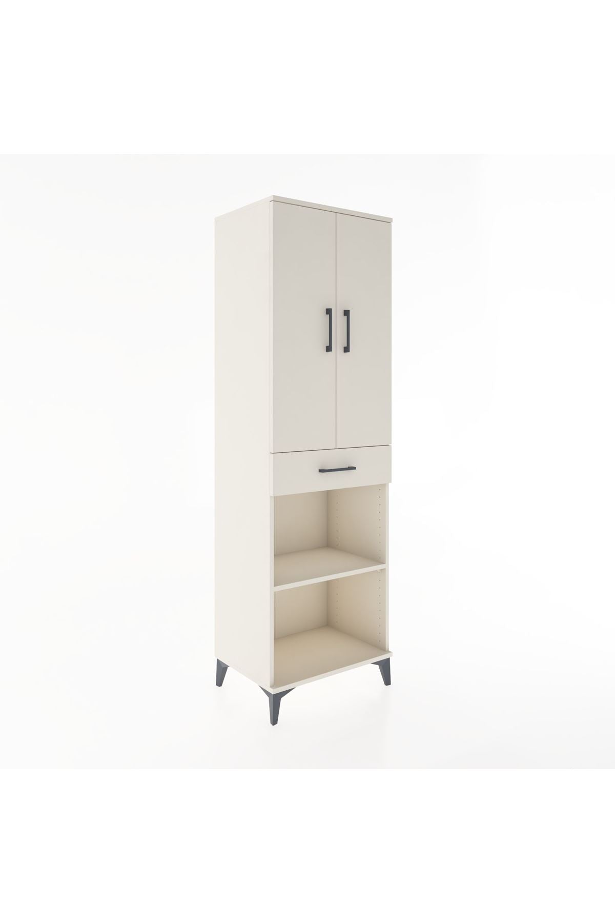 Hyperion Dolap 4 Raflı Tek Çekmeceli 2 Kapaklı 60x44x195 - S59M074V1B