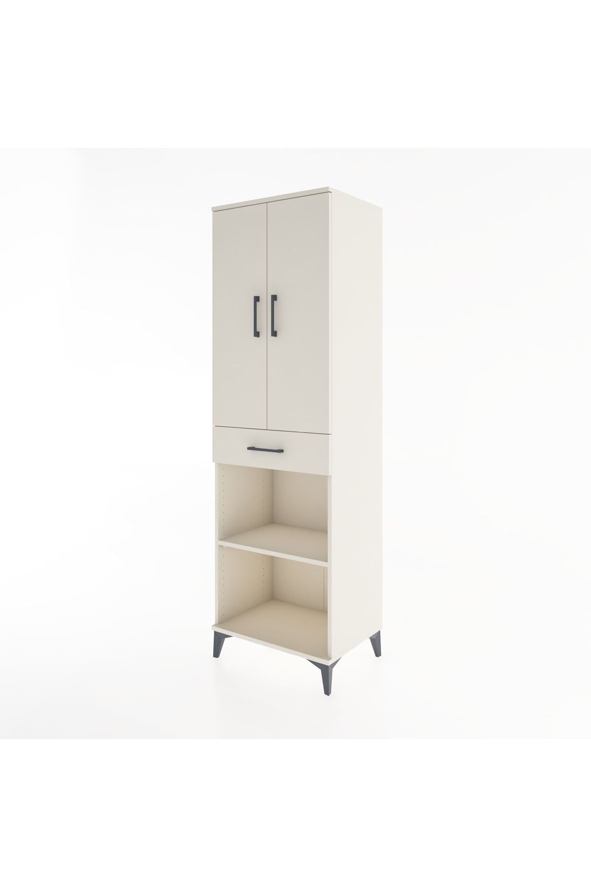 Hyperion Dolap 4 Raflı Tek Çekmeceli 2 Kapaklı 60x44x195 - S59M074V1B