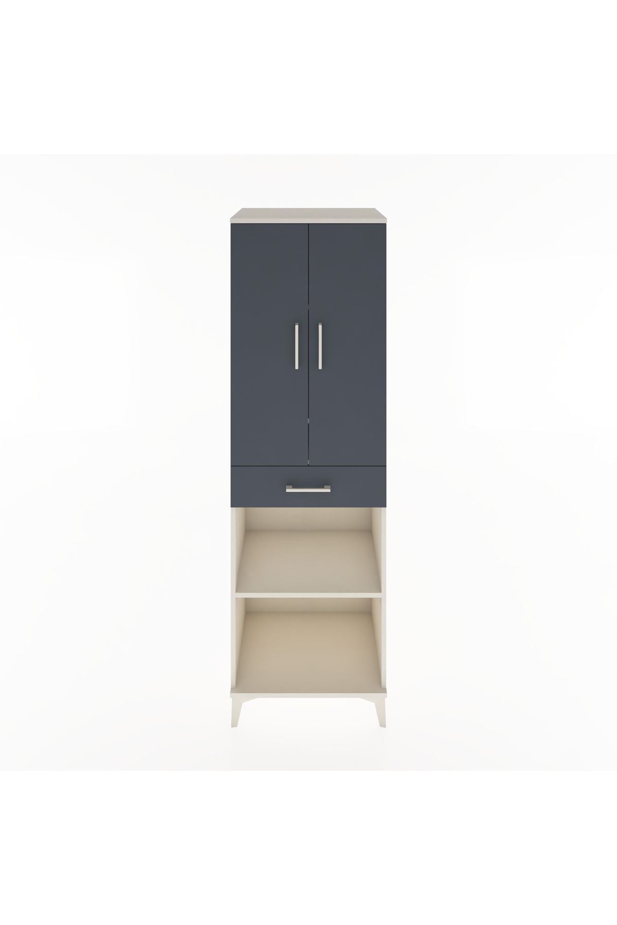 Hyperion Dolap 4 Raflı Tek Çekmeceli 2 Kapaklı 60x44x195 - S59M074V2B