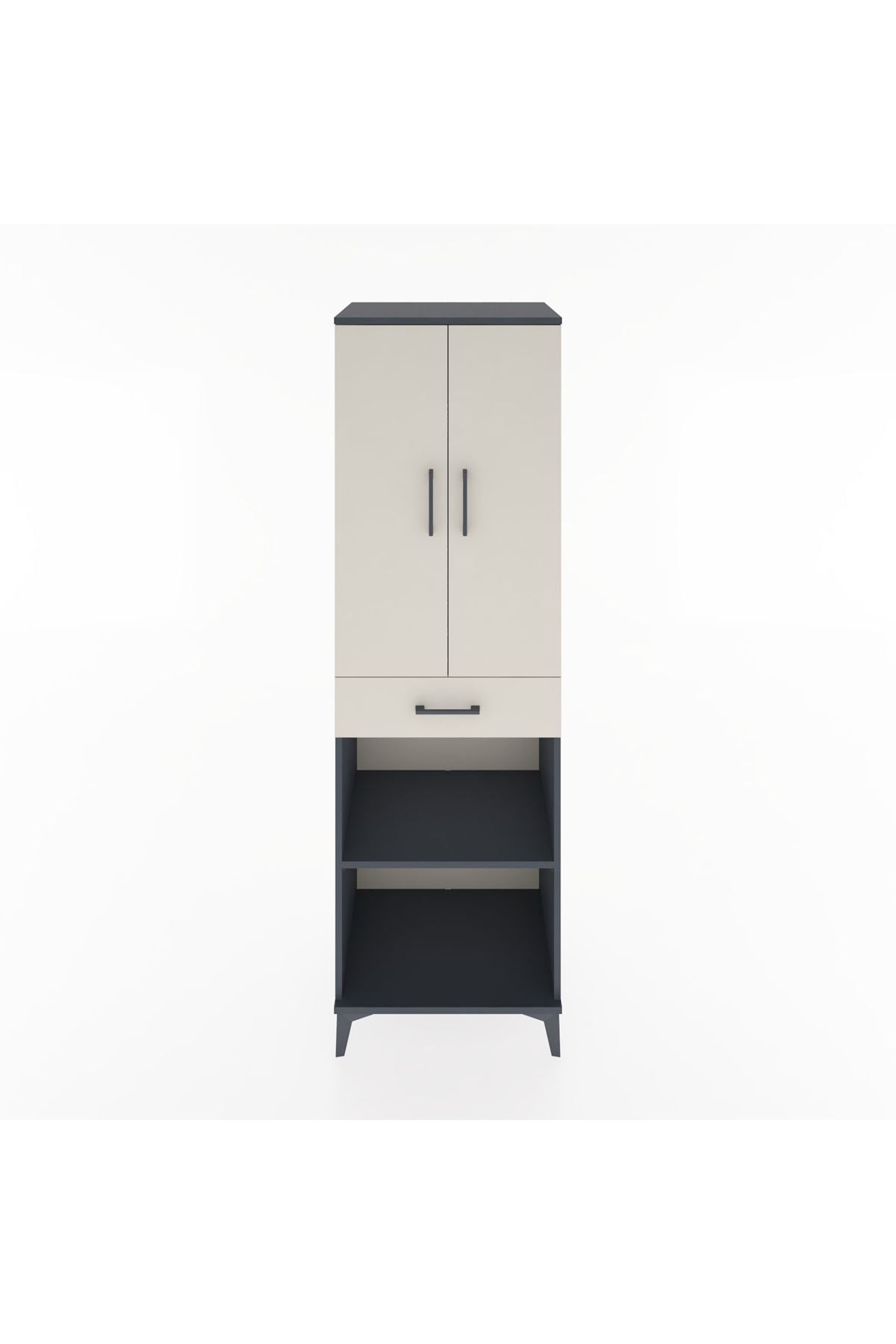 Hyperion Dolap 4 Raflı Tek Çekmeceli 2 Kapaklı 60x44x195 - S59M074V4B