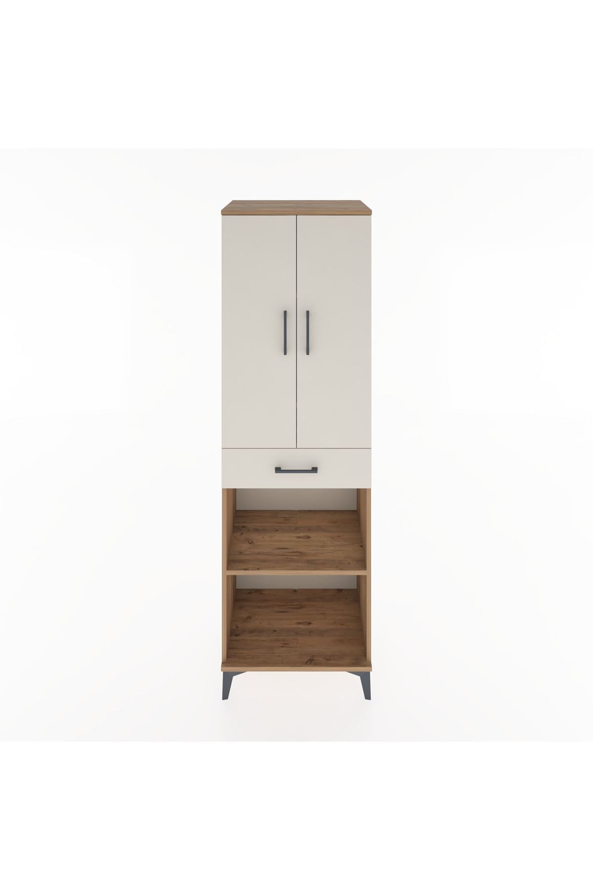 Hyperion Dolap 4 Raflı Tek Çekmeceli 2 Kapaklı 60x44x195 - S59M074V7B