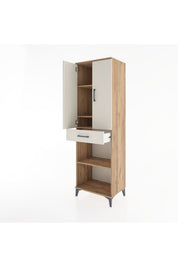 Hyperion Dolap 4 Raflı Tek Çekmeceli 2 Kapaklı 60x44x195 - S59M074V7B