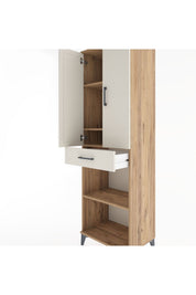 Hyperion Dolap 4 Raflı Tek Çekmeceli 2 Kapaklı 60x44x195 - S59M074V7B