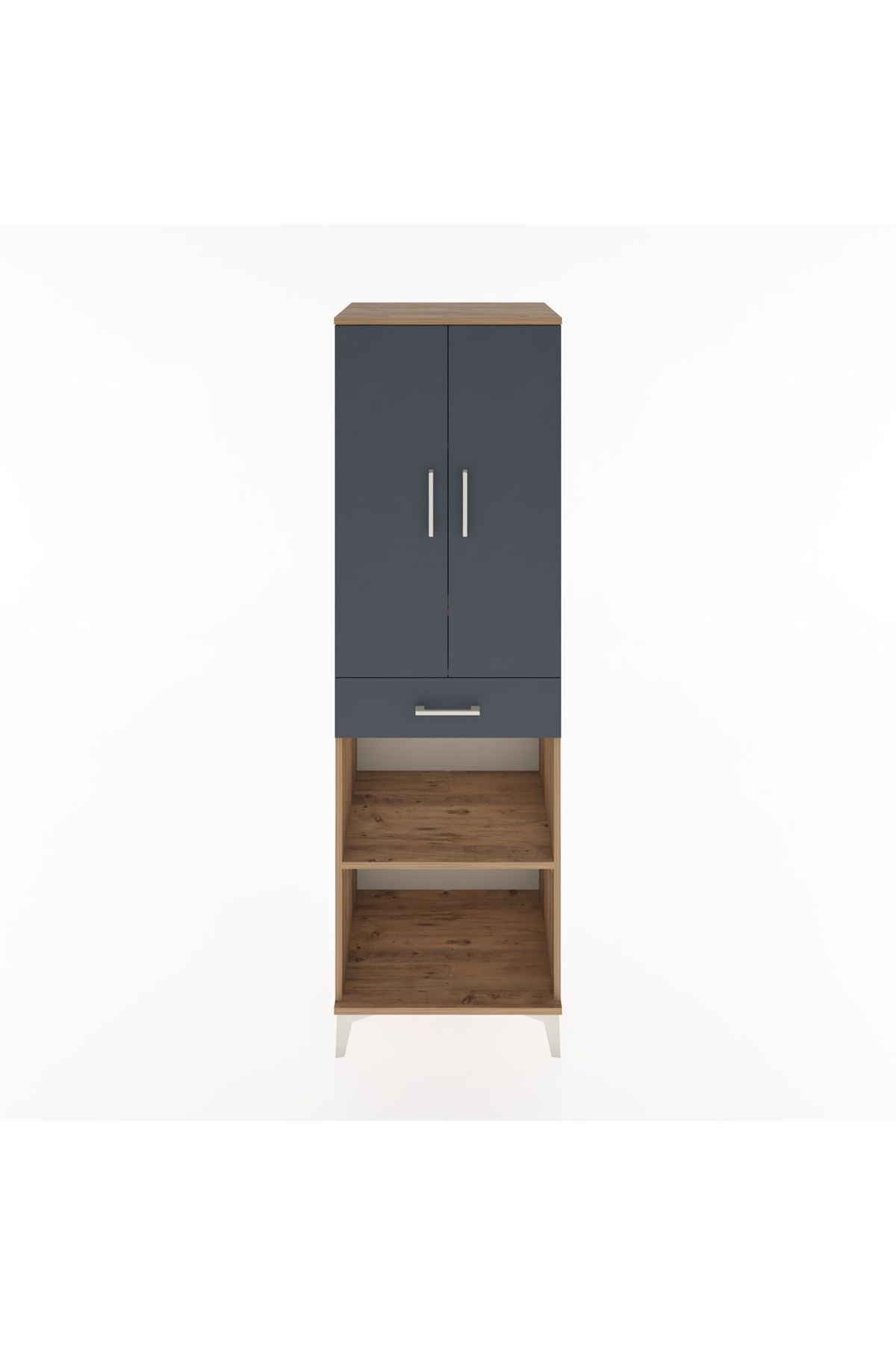 Hyperion Dolap 4 Raflı Tek Çekmeceli 2 Kapaklı 60x44x195 - S59M074V8B