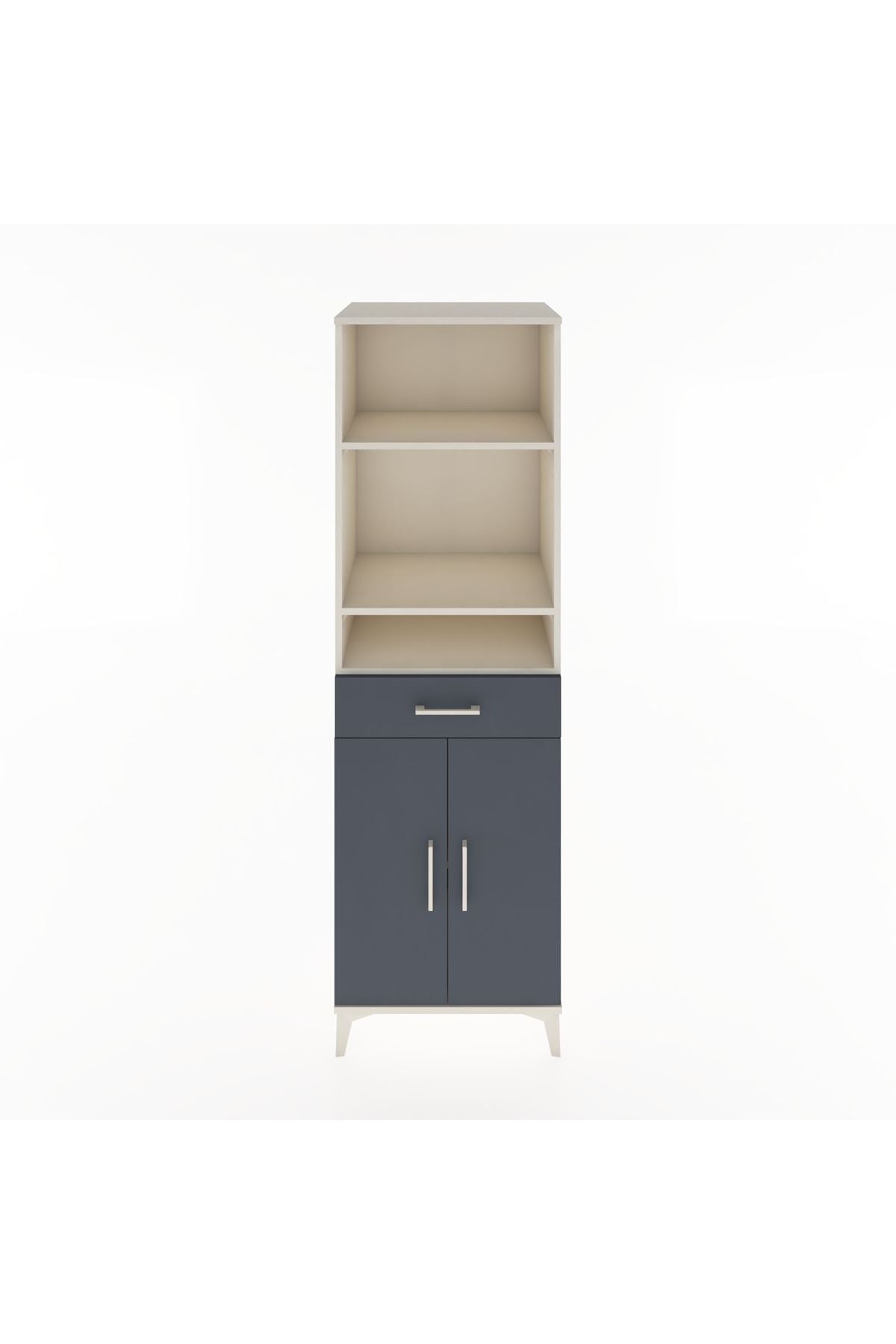Hyperion Dolap 4 Raflı Tek Çekmeceli 2 Kapaklı 60x44x195 - S59M075V2B