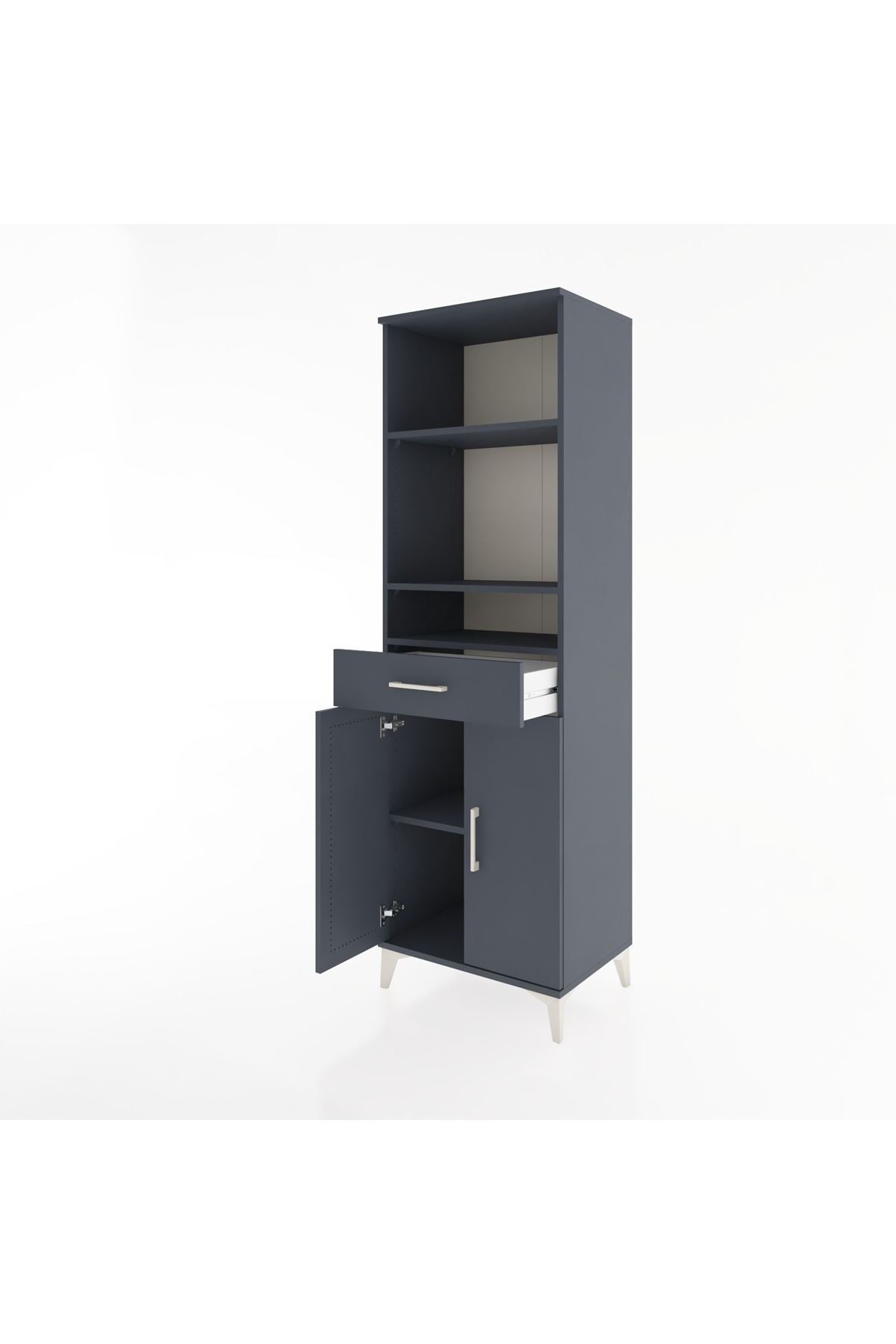 Hyperion Dolap 4 Raflı Tek Çekmeceli 2 Kapaklı 60x44x195 - S59M075V5B