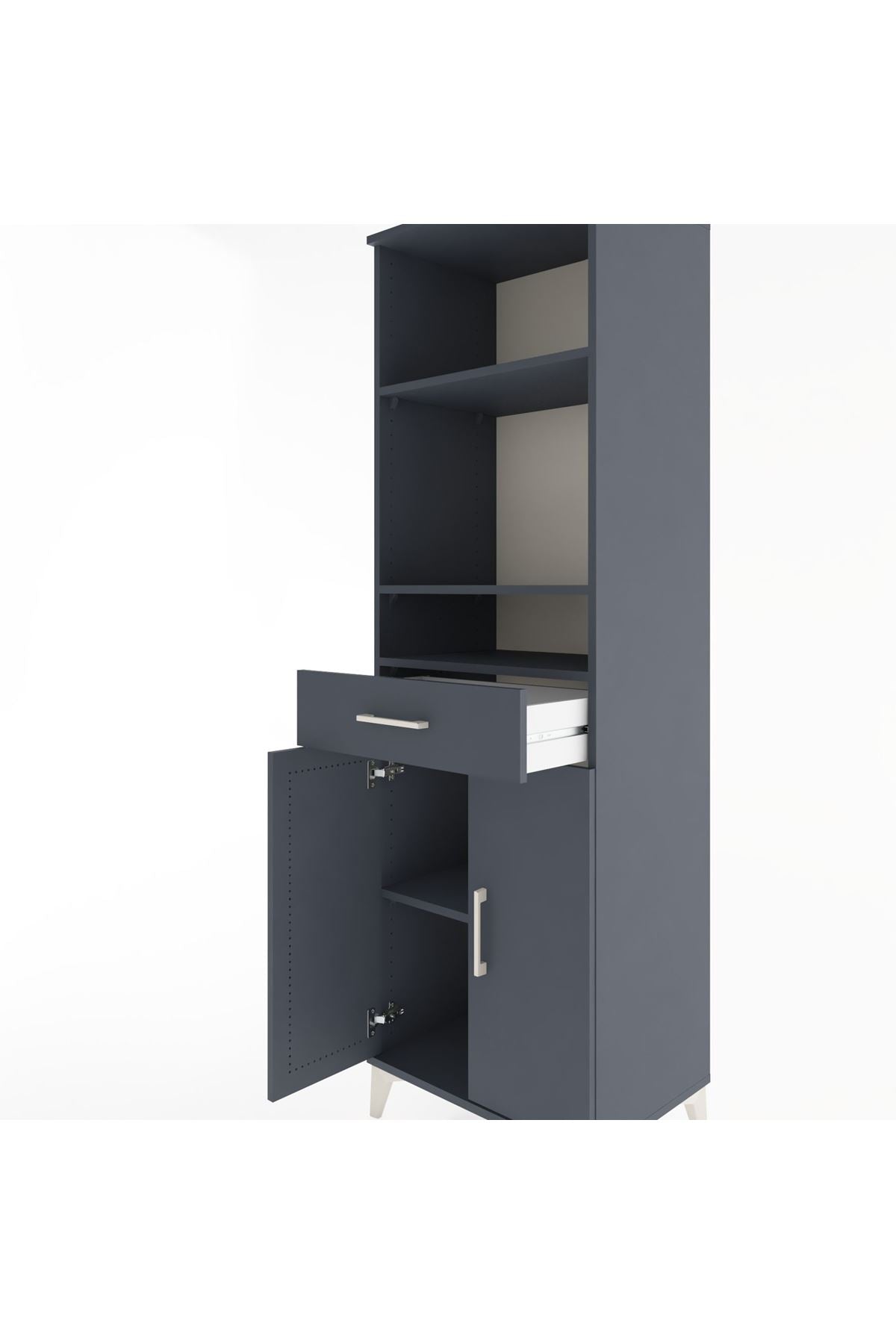 Hyperion Dolap 4 Raflı Tek Çekmeceli 2 Kapaklı 60x44x195 - S59M075V5B