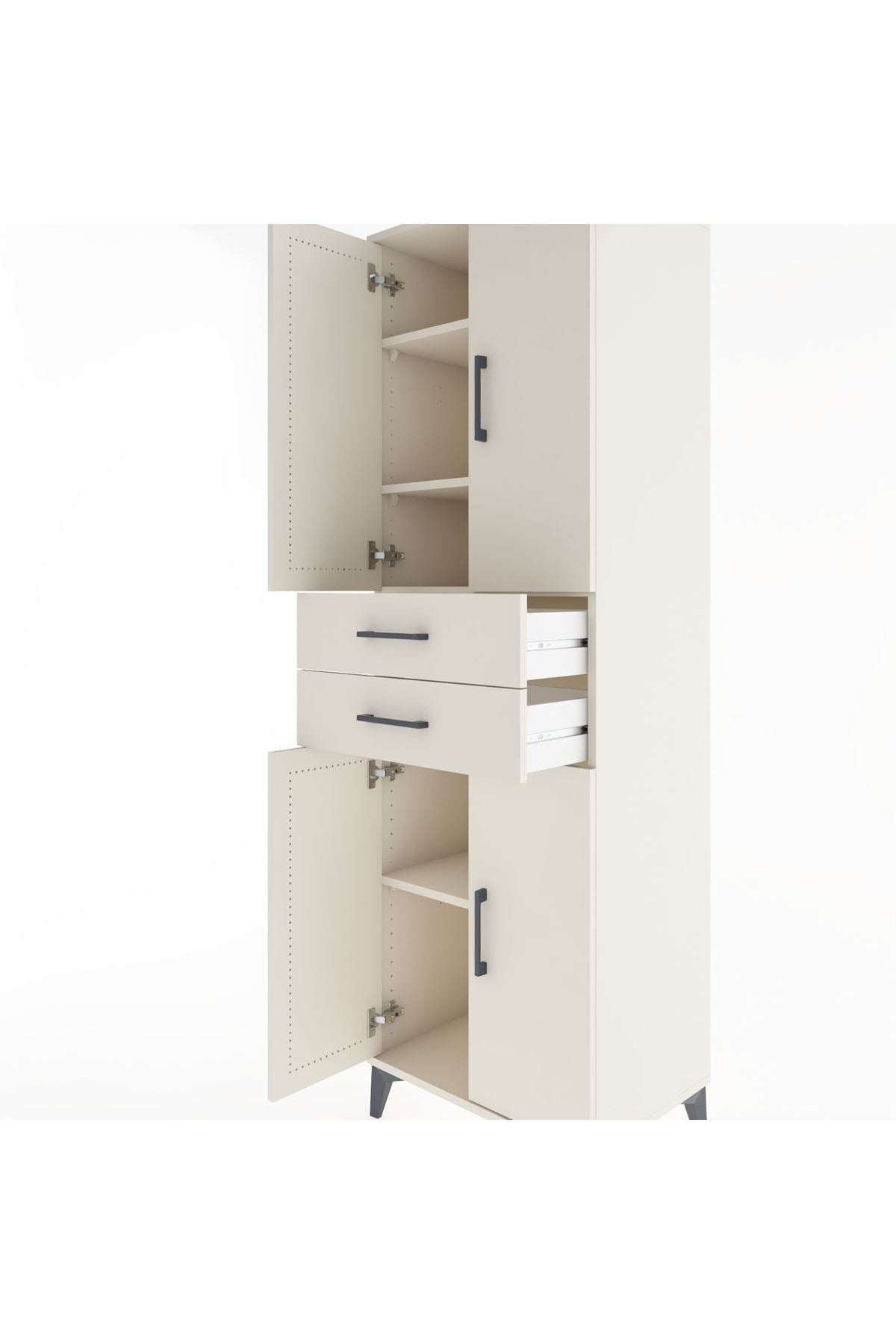Hyperion Dolap 4 Raflı 2 Çekmeceli 4 Kapaklı 60x44x195 - S59M076V1B