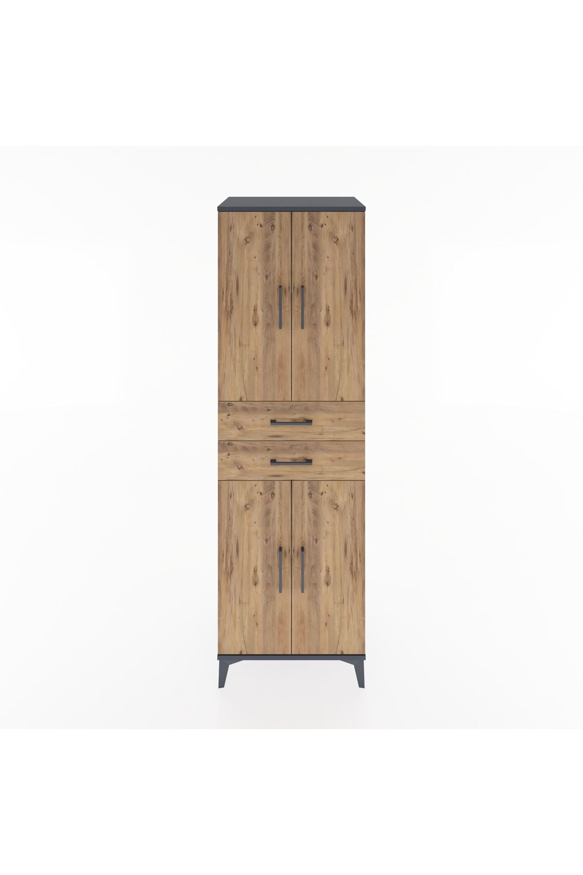 Hyperion Dolap 4 Raflı 2 Çekmeceli 4 Kapaklı 60x44x195 - S59M076V6B
