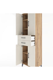 Hyperion Dolap 4 Raflı 2 Çekmeceli 4 Kapaklı 60x44x195 - S59M076V7B