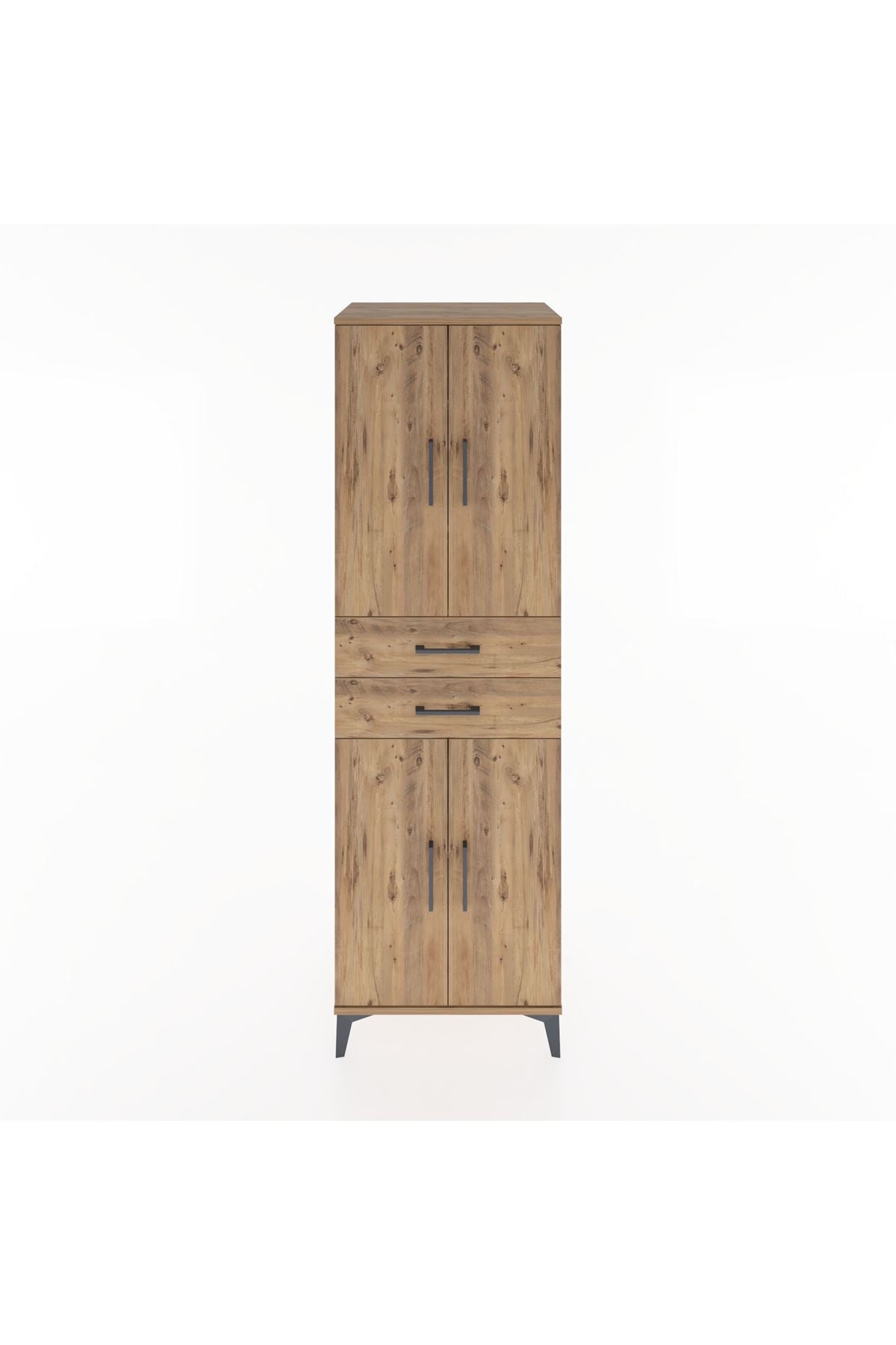 Hyperion Dolap 4 Raflı 2 Çekmeceli 4 Kapaklı 60x44x195 - S59M076V9B