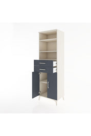 Hyperion Dolap 4 Raflı 2 Çekmeceli 2 Kapaklı 60x44x195 - S59M077V2B