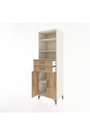 Hyperion Dolap 4 Raflı 2 Çekmeceli 2 Kapaklı 60x44x195 - S59M077V3B