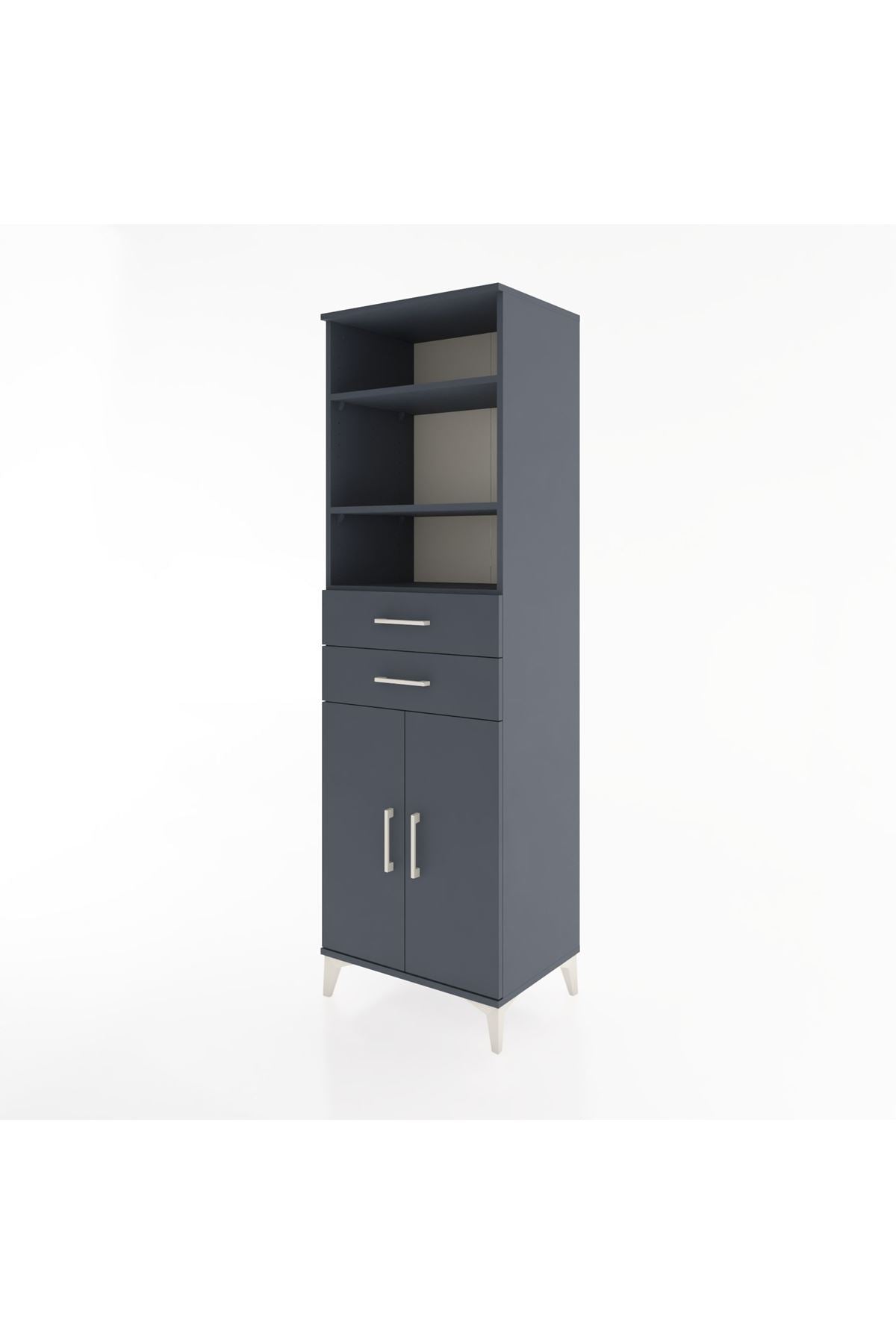 Hyperion Dolap 4 Raflı 2 Çekmeceli 2 Kapaklı 60x44x195 - S59M077V5B