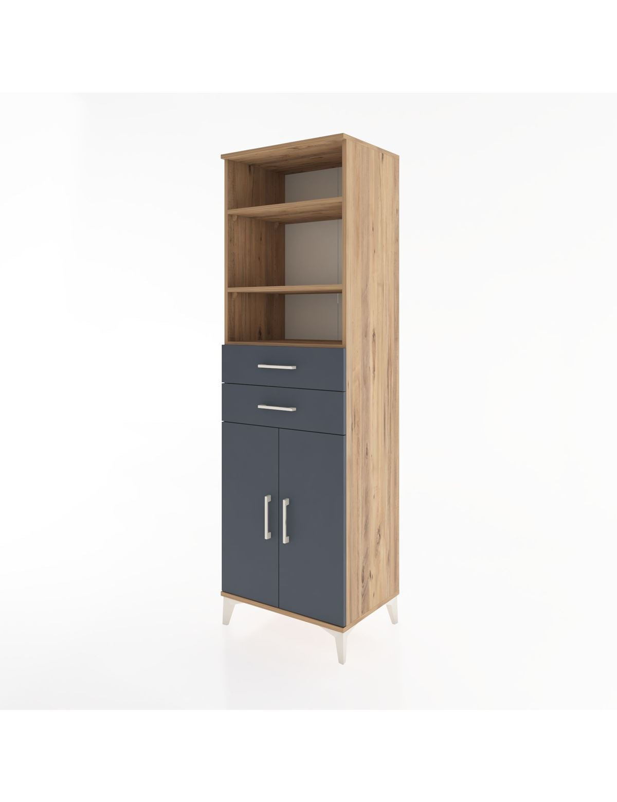 Hyperion Dolap 4 Raflı 2 Çekmeceli 2 Kapaklı 60x44x195 - S59M077V8B