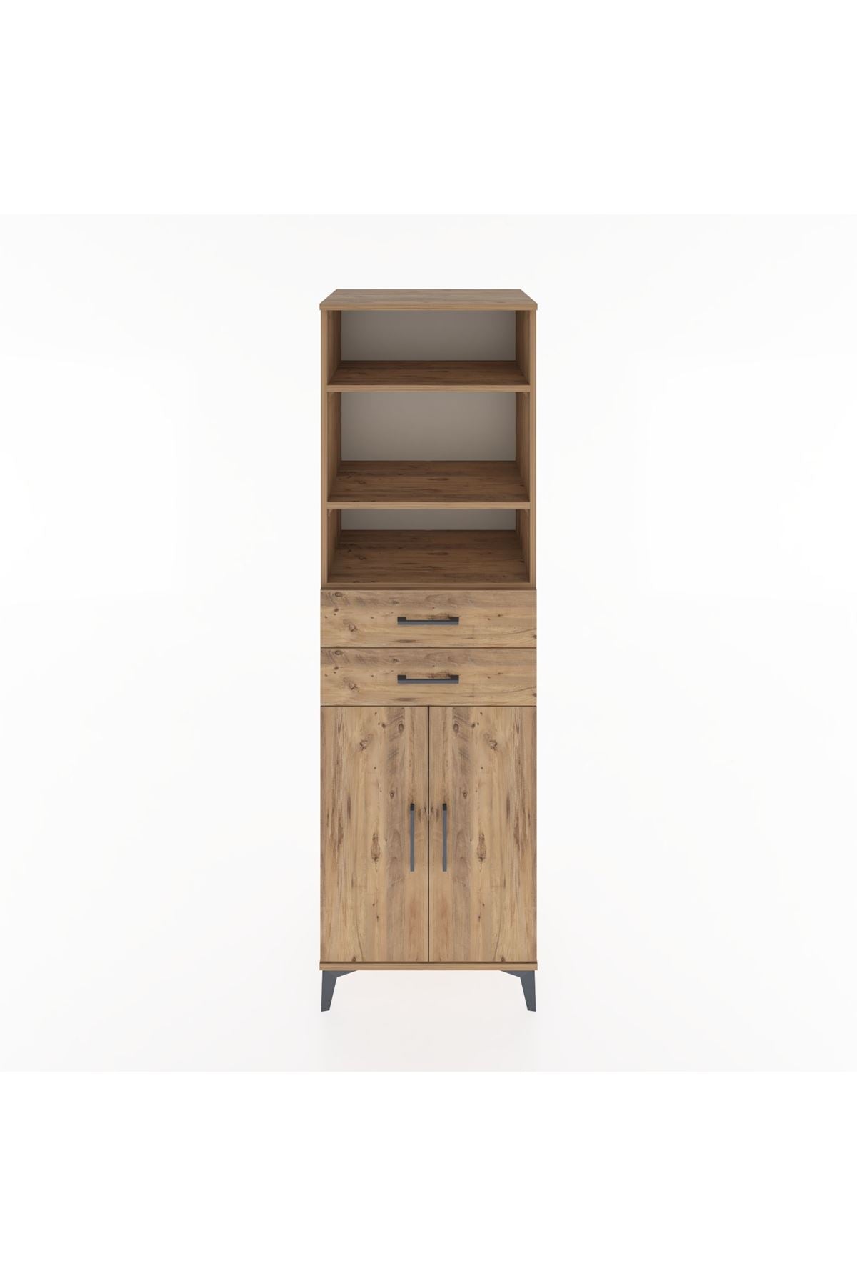 Hyperion Dolap 4 Raflı 2 Çekmeceli 2 Kapaklı 60x44x195 - S59M077V9B