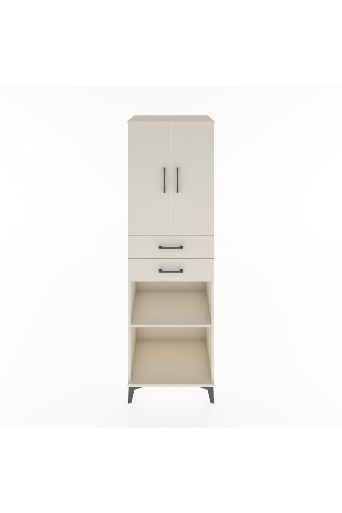 Hyperion Dolap 4 Raflı 2 Çekmeceli 2 Kapaklı 60x44x195 - S59M078V1B