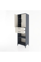 Hyperion Dolap 4 Raflı 2 Çekmeceli 2 Kapaklı 60x44x195 - S59M078V4B