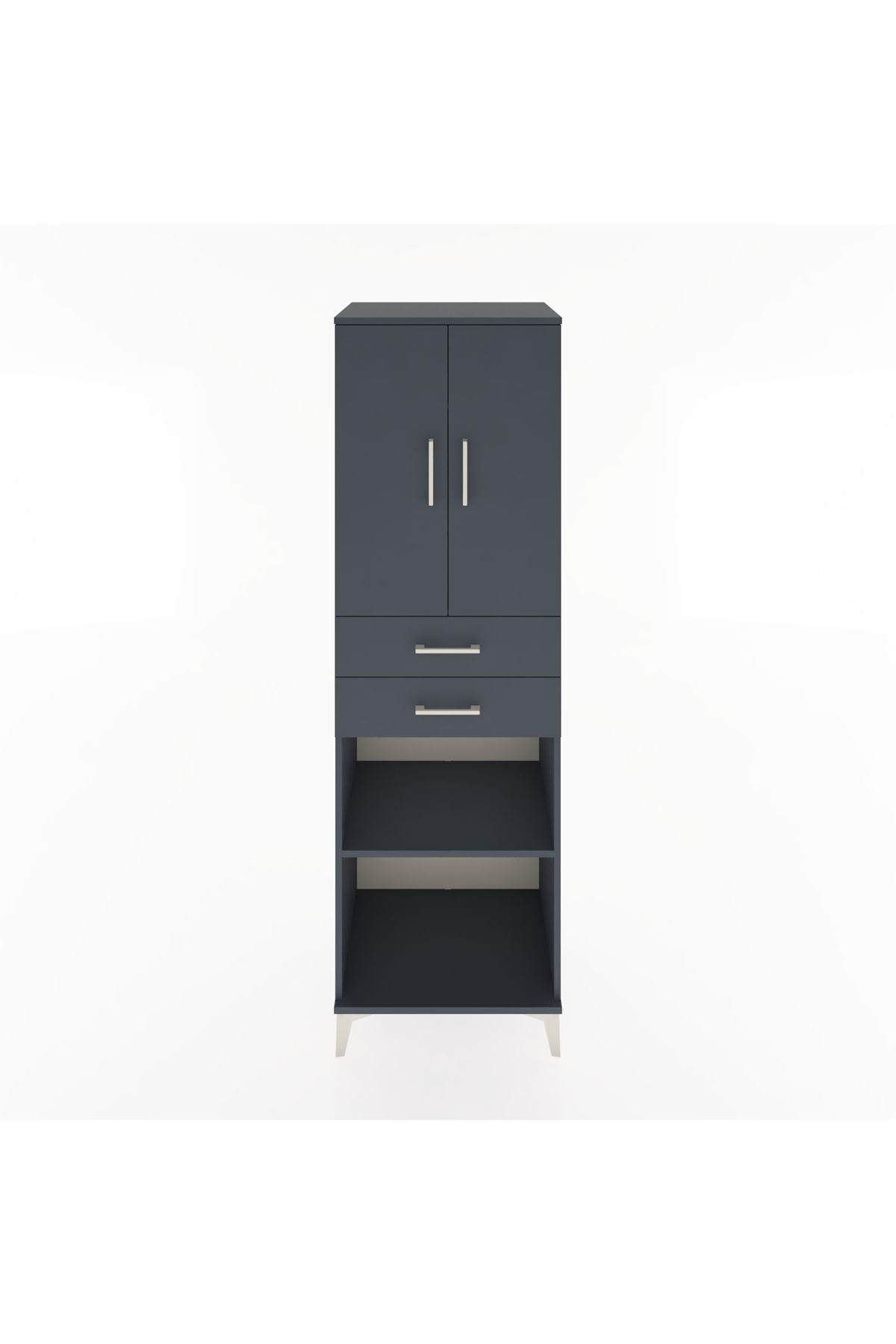 Hyperion Dolap 4 Raflı 2 Çekmeceli 2 Kapaklı 60x44x195 - S59M078V5B