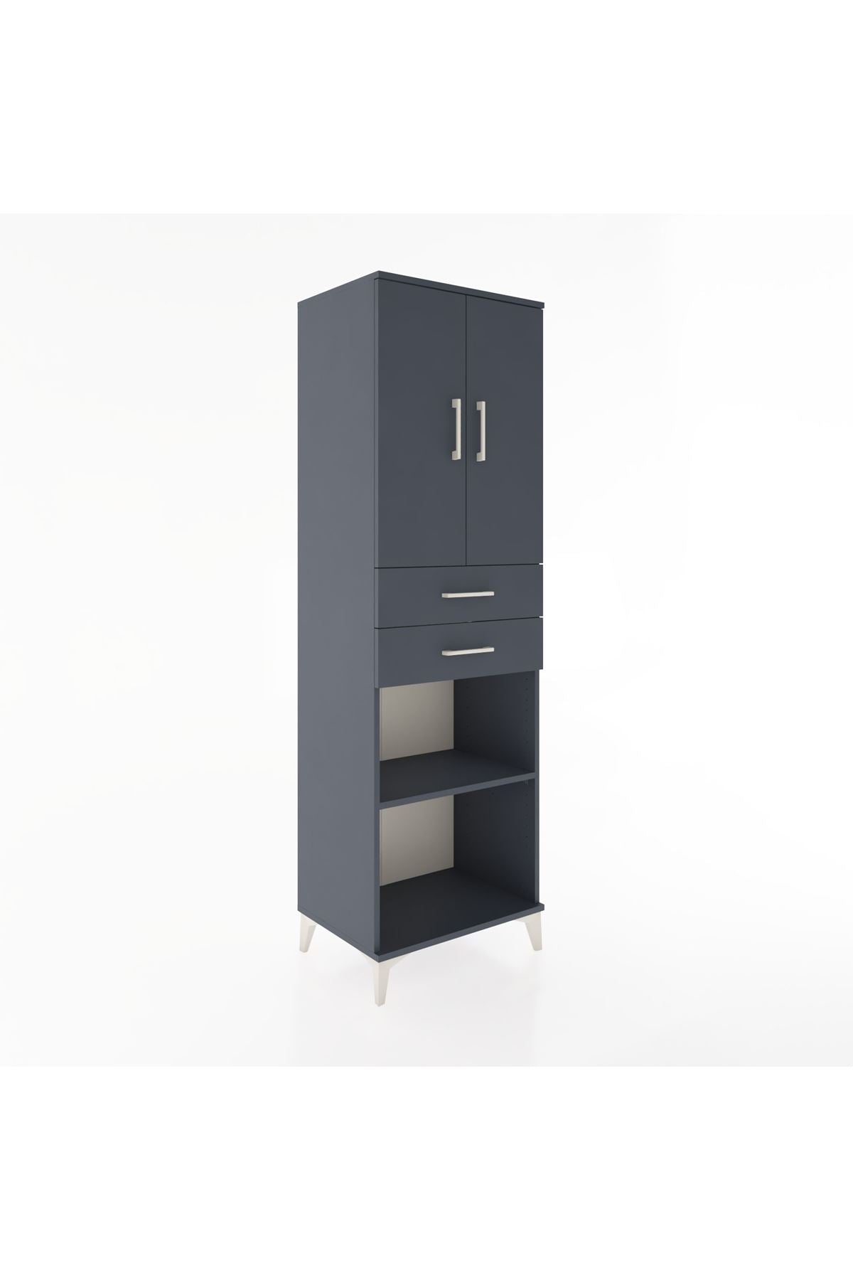 Hyperion Dolap 4 Raflı 2 Çekmeceli 2 Kapaklı 60x44x195 - S59M078V5B