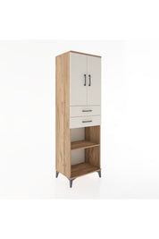 Hyperion Dolap 4 Raflı 2 Çekmeceli 2 Kapaklı 60x44x195 - S59M078V7B