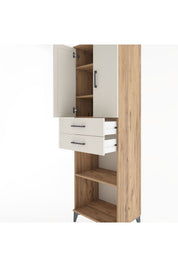 Hyperion Dolap 4 Raflı 2 Çekmeceli 2 Kapaklı 60x44x195 - S59M078V7B