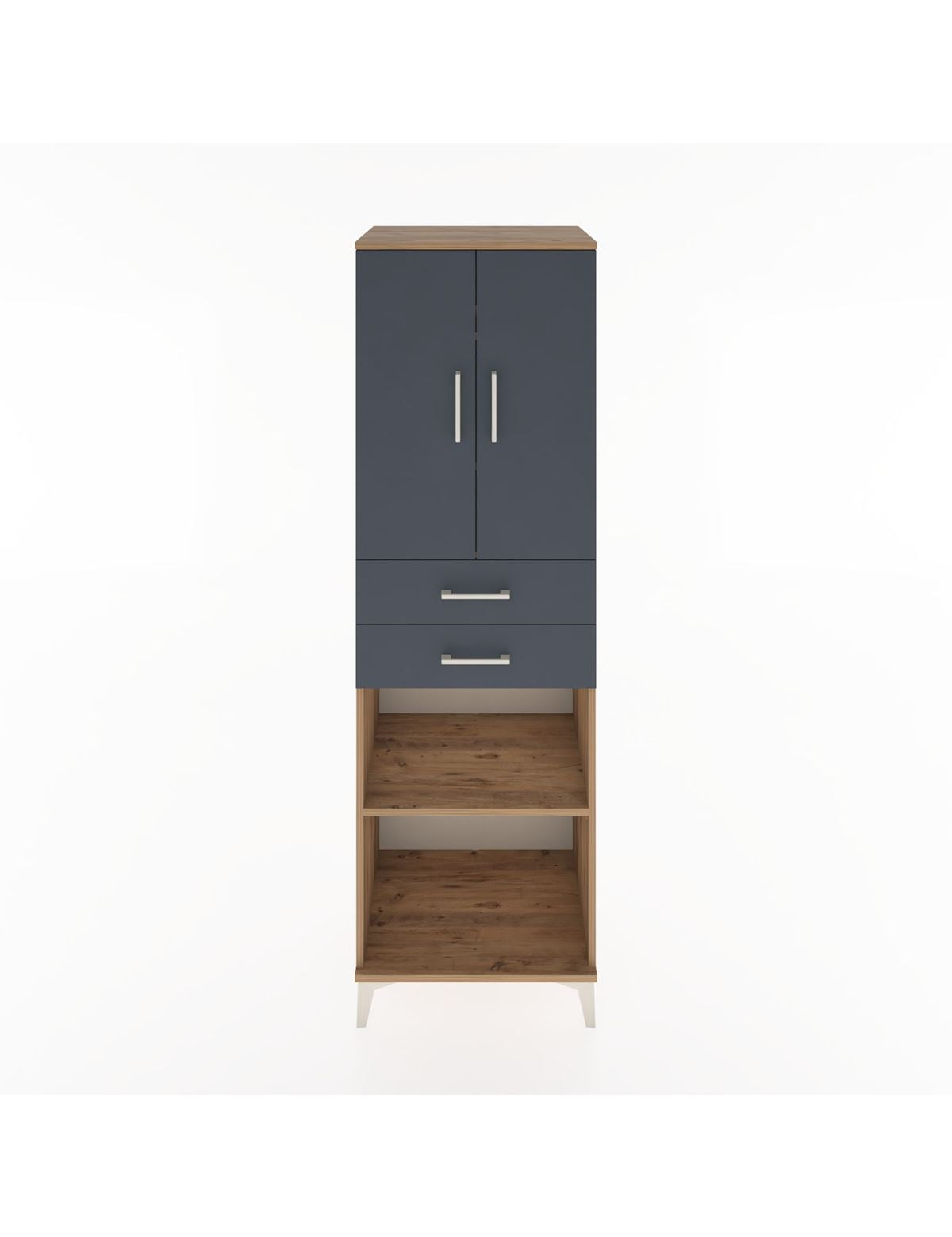 Hyperion Dolap 4 Raflı 2 Çekmeceli 2 Kapaklı 60x44x195 - S59M078V8B