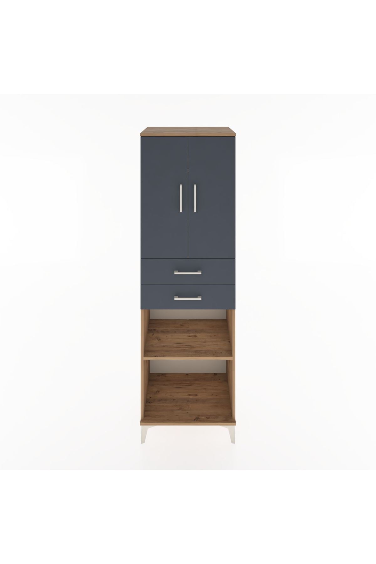 Hyperion Dolap 4 Raflı 2 Çekmeceli 2 Kapaklı 60x44x195 - S59M078V8B
