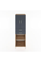 Hyperion Dolap 4 Raflı 2 Çekmeceli 2 Kapaklı 60x44x195