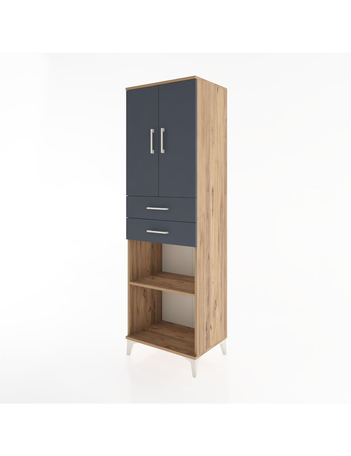 Hyperion Dolap 4 Raflı 2 Çekmeceli 2 Kapaklı 60x44x195 - S59M078V8B