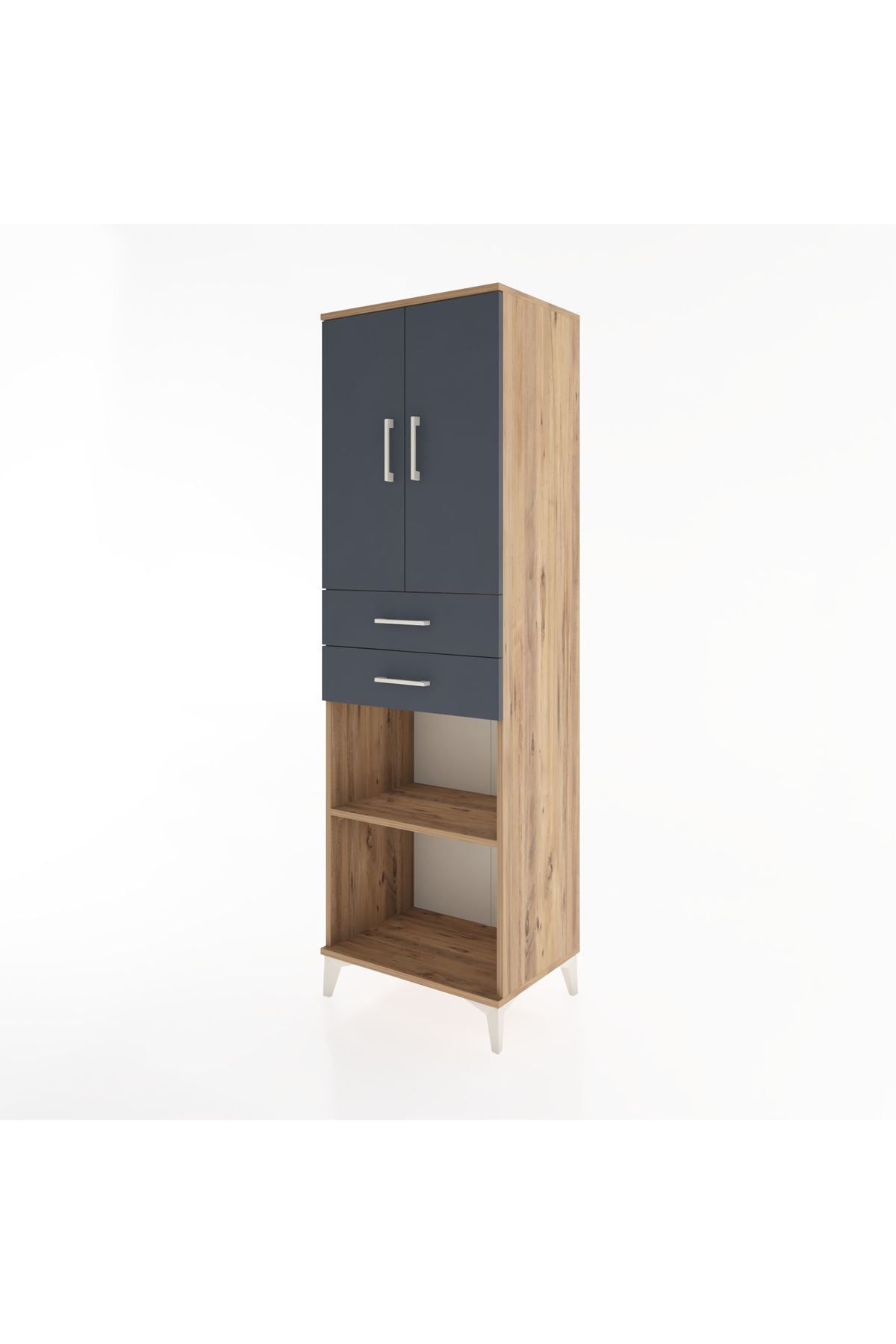Hyperion Dolap 4 Raflı 2 Çekmeceli 2 Kapaklı 60x44x195 - S59M078V8B