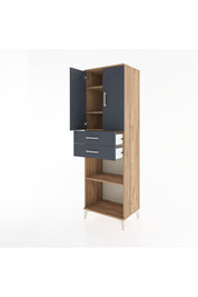 Hyperion Dolap 4 Raflı 2 Çekmeceli 2 Kapaklı 60x44x195 - S59M078V8B