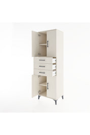 Hyperion Dolap 3 Raflı 3 Çekmeceli 4 Kapaklı 60x44x195 - S59M079V1B