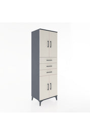 Hyperion Dolap 3 Raflı 3 Çekmeceli 4 Kapaklı 60x44x195 - S59M079V4B