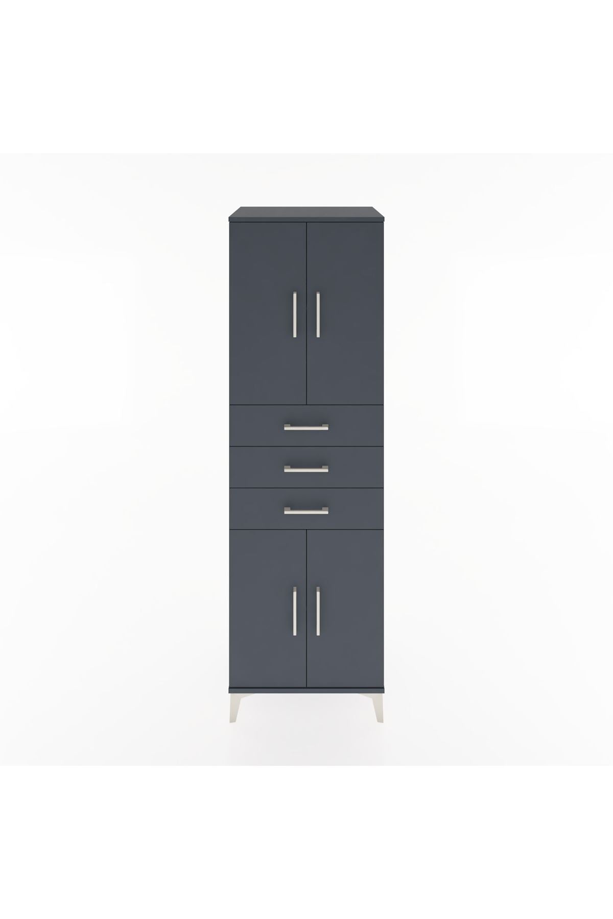 Hyperion Dolap 3 Raflı 3 Çekmeceli 4 Kapaklı 60x44x195 - S59M079V5B