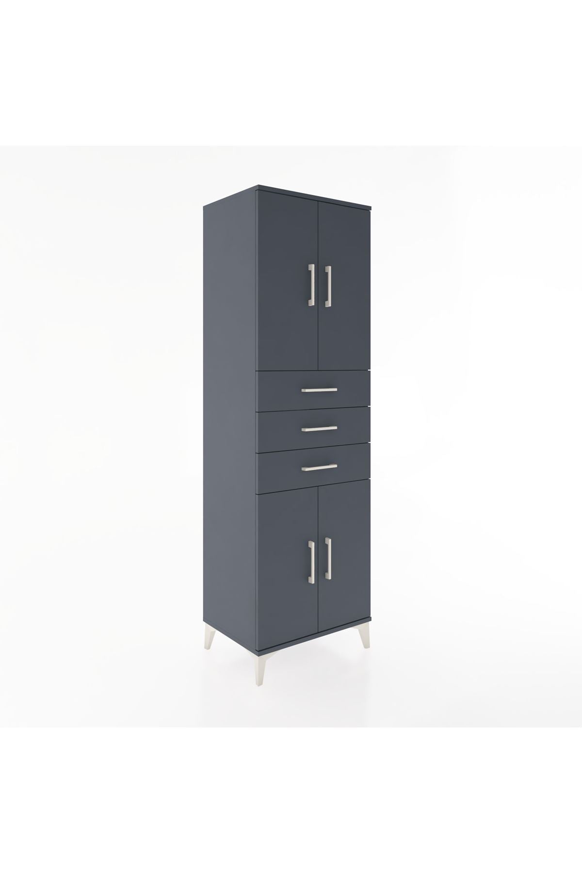 Hyperion Dolap 3 Raflı 3 Çekmeceli 4 Kapaklı 60x44x195 - S59M079V5B