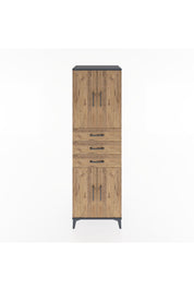 Hyperion Dolap 3 Raflı 3 Çekmeceli 4 Kapaklı 60x44x195 - S59M079V6B
