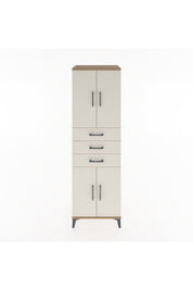 Hyperion Dolap 3 Raflı 3 Çekmeceli 4 Kapaklı 60x44x195 - S59M079V7B