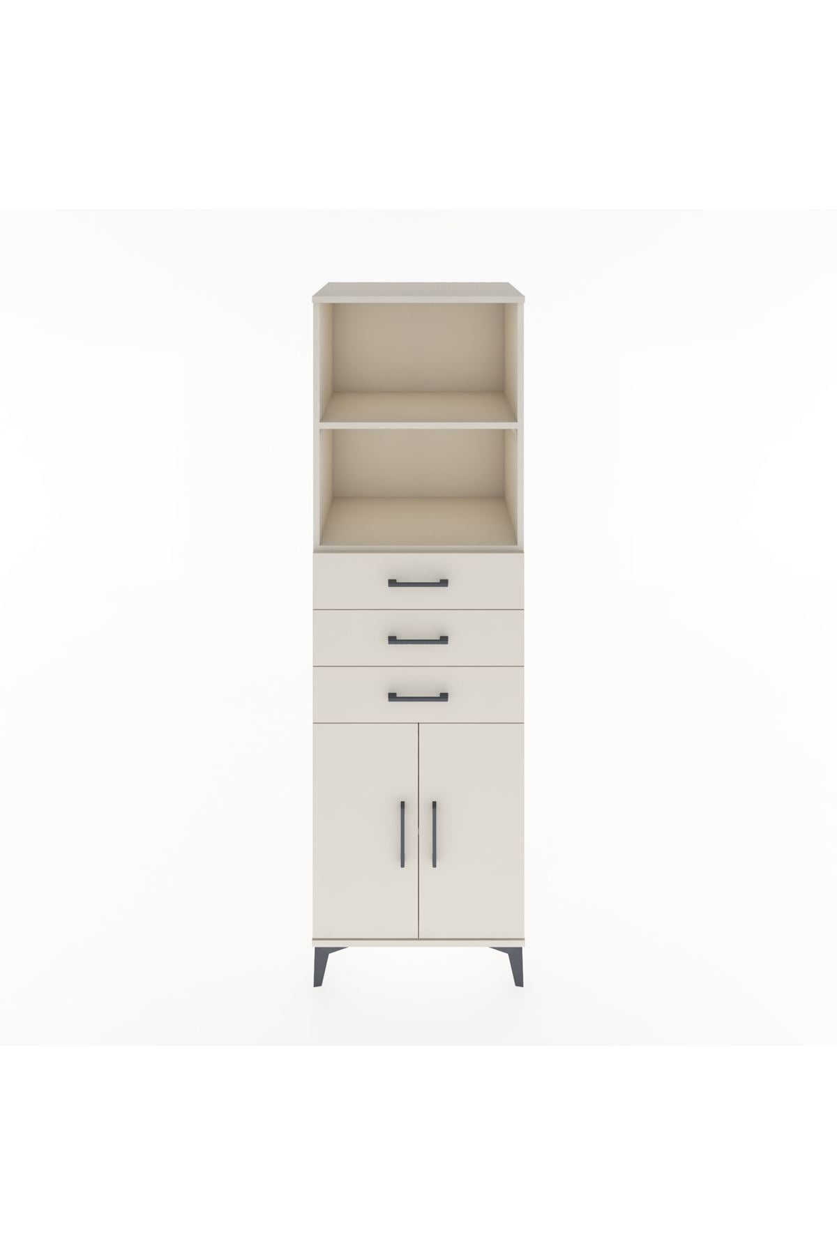 Hyperion Dolap 3 Raflı 3 Çekmeceli 2 Kapaklı 60x44x195 - S59M080V1B