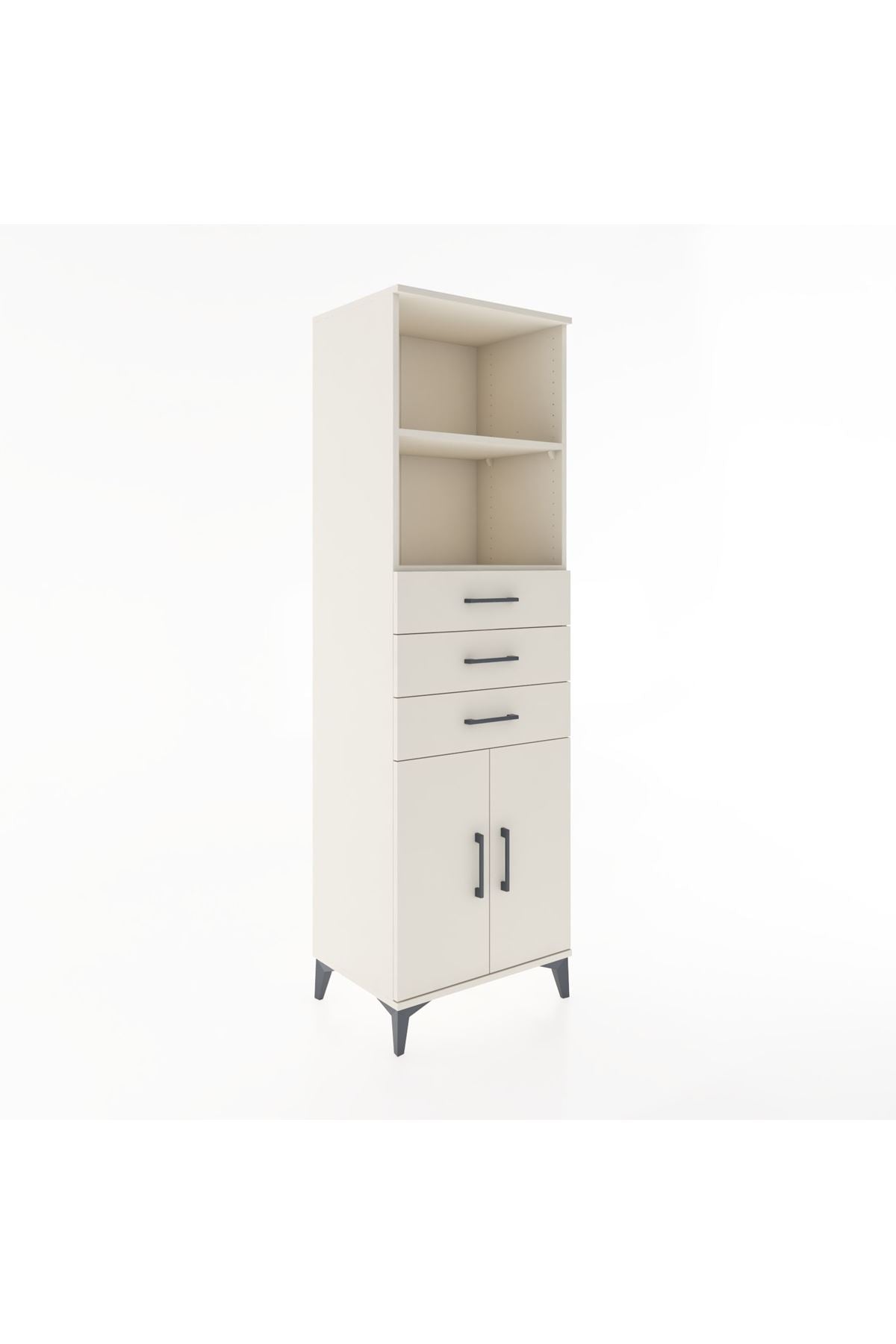 Hyperion Dolap 3 Raflı 3 Çekmeceli 2 Kapaklı 60x44x195 - S59M080V1B