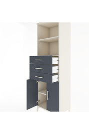 Hyperion Dolap 3 Raflı 3 Çekmeceli 2 Kapaklı 60x44x195 - S59M080V2B