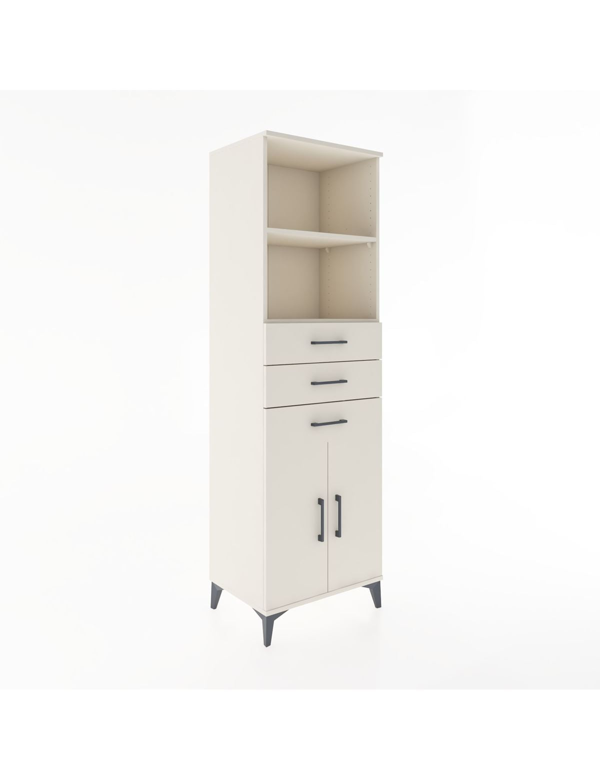 Hyperion Dolap 3 Raflı 3 Çekmeceli 2 Kapaklı 60x44x195 - S59M081V1B