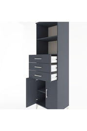 Hyperion Dolap 3 Raflı 3 Çekmeceli 2 Kapaklı 60x44x195 - S59M081V5B