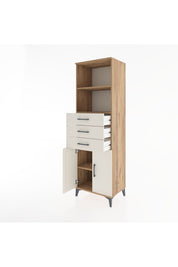 Hyperion Dolap 3 Raflı 3 Çekmeceli 2 Kapaklı 60x44x195 - S59M081V7B