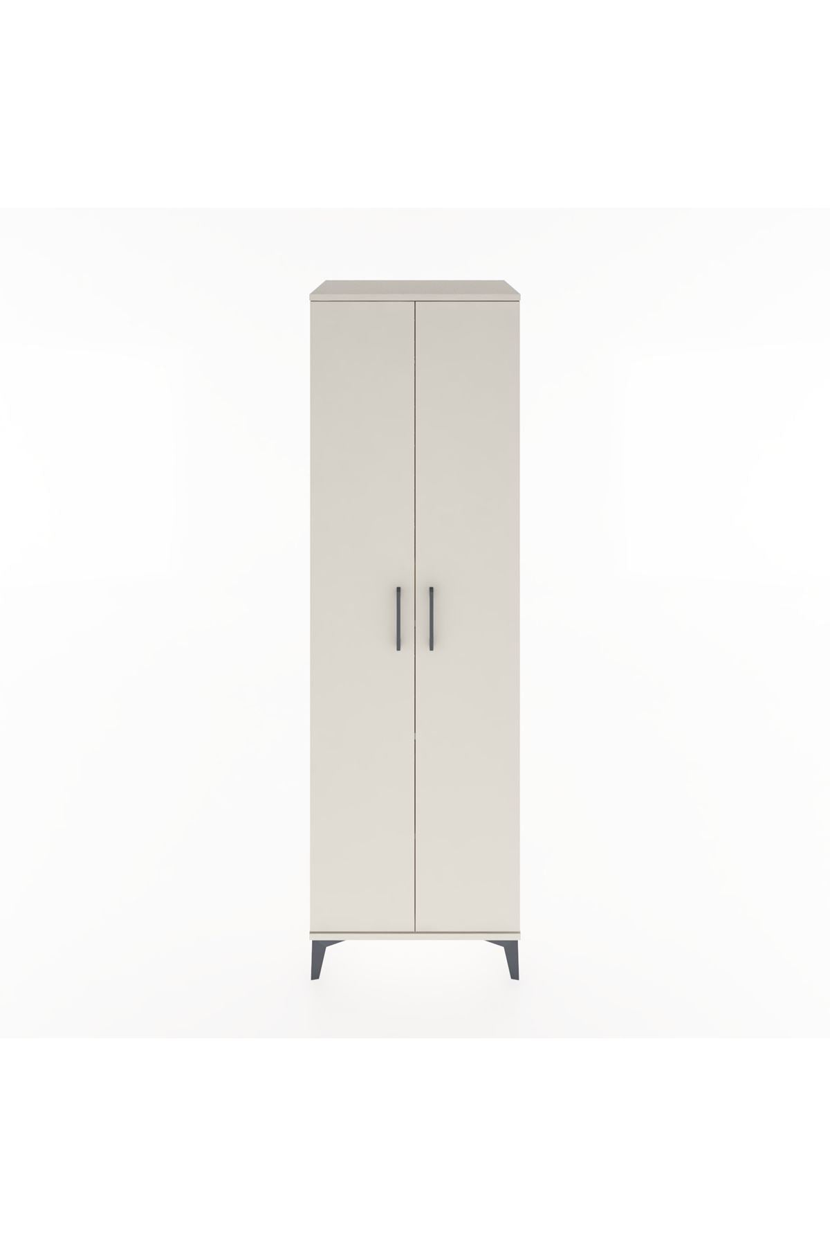 Hyperion Dolap 3 Raflı 2 Kapaklı Tek Askılı 60x44x195 - S59M082V1B